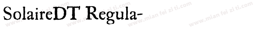 SolaireDT Regula字体转换